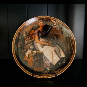 Norman Rockwell “Dreaming in the Attic” Plate